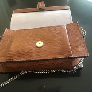 Reiss leather crossbody bag